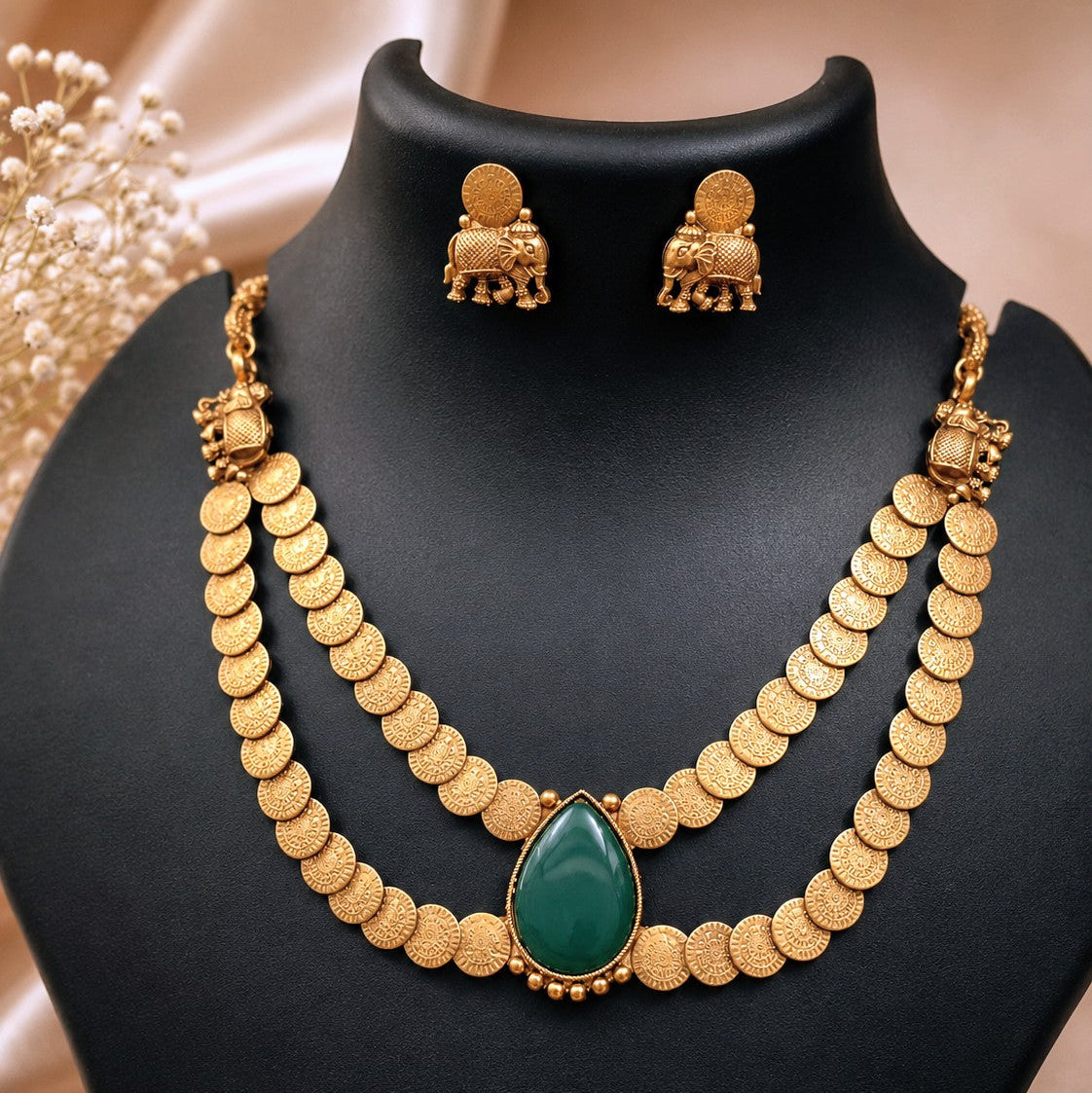 Layered Coin Necklace Set