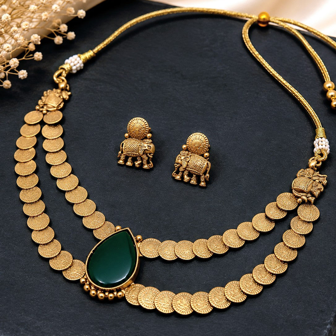 Layered Coin Necklace Set
