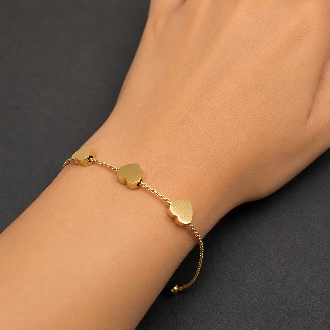 Triple Heart Bracelet