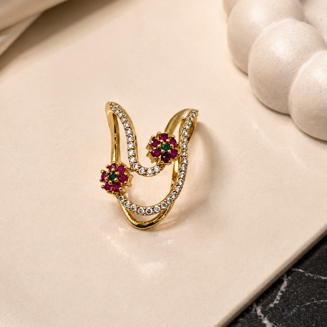 Floral Wave Ring