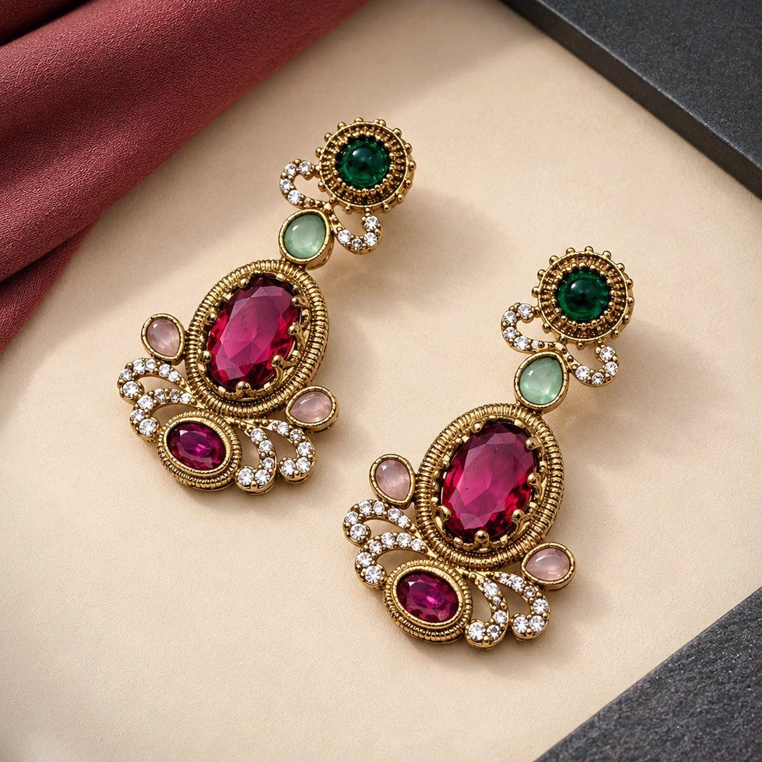 Jewel Garden Scalloped Bib Necklace
