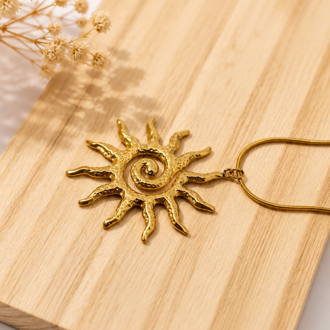 Sun Spiral Necklace