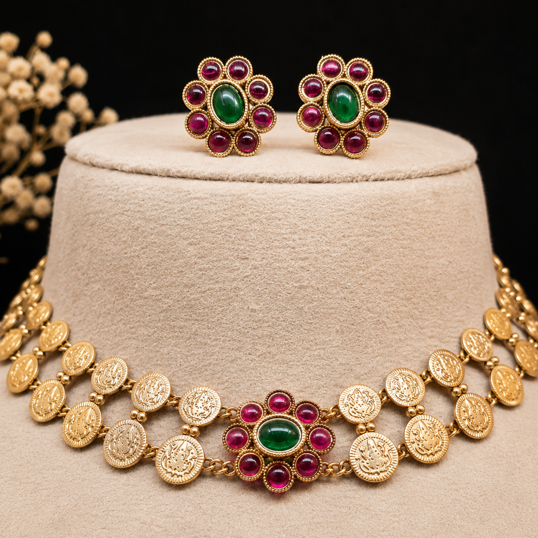 Coin Cluster Necklace